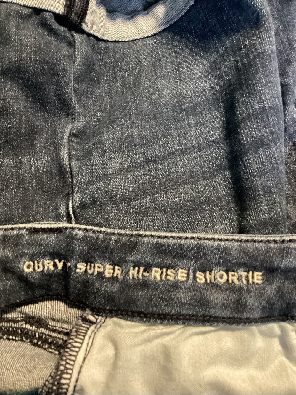 American Eagle Dark Blue hi rise Shorts - Picture 5 of 5